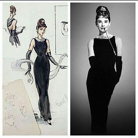 breakfast at tiffany's sketch givenchy|audrey hepburn breakfast at tiffany's.